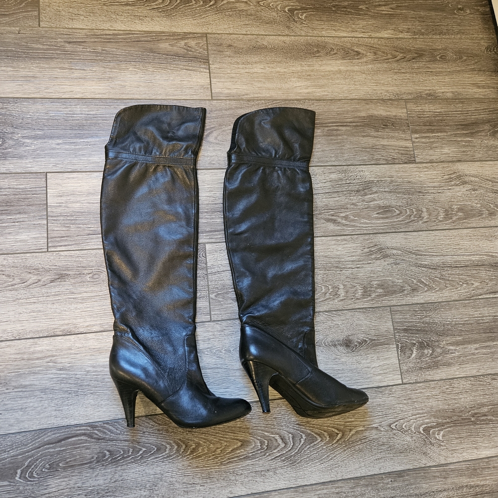Marc Fisher Black Over-the-Knee Boots